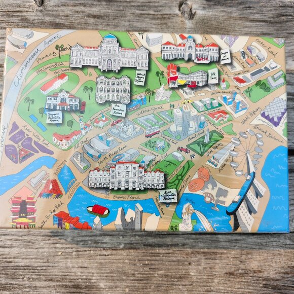 MAP of SINGAPORE Museums PUZZLE BNIP SEALED Souvenir - Picture 1 of 4